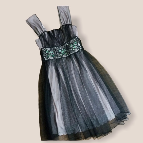 Sequin Hearts Butterfly Tulle Dress Sz 8 - Picture 8 of 15